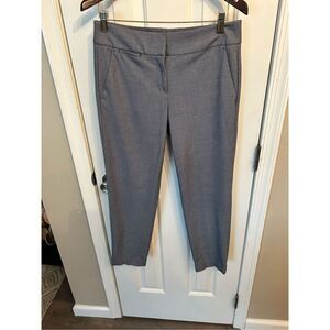Loft long dress pants size 4 Marissa cut blue and white dress pants work pants